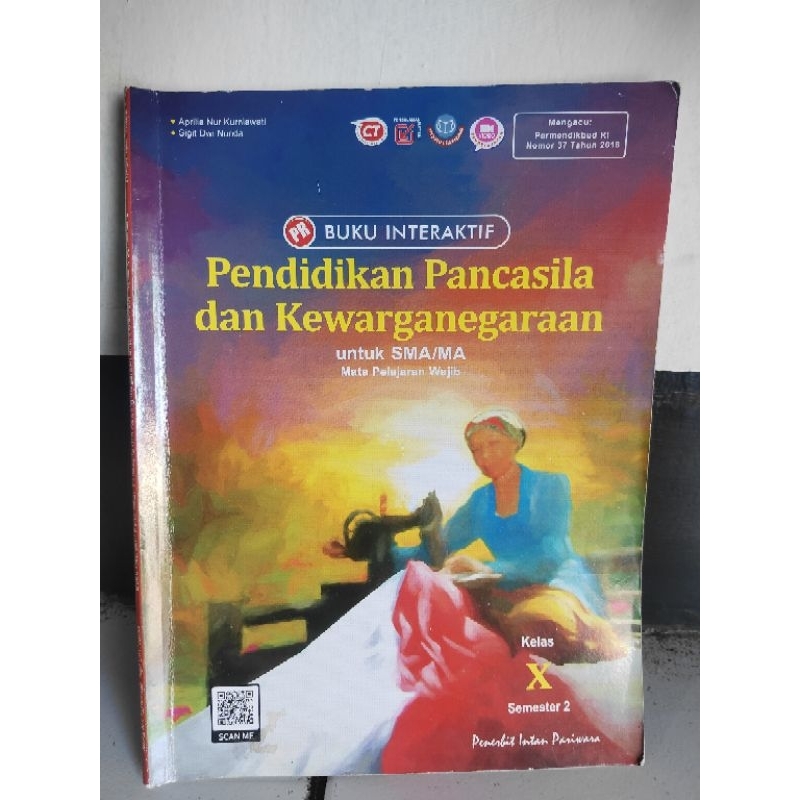 Buku LKS PPKN kelas 10 semester 2 Intan Pariwara