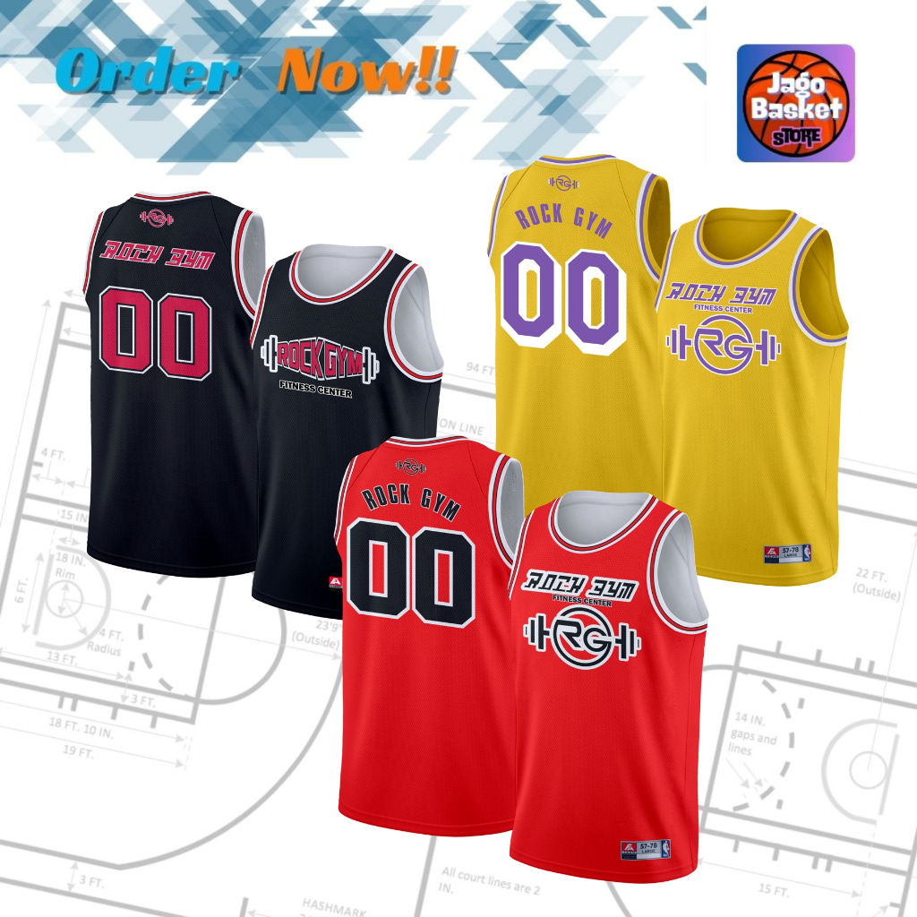 Jersey Basket Pria Big Size 4XL - 6XL