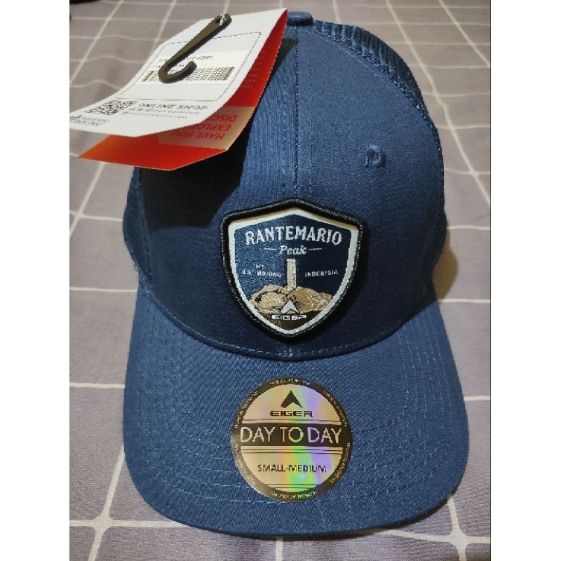 topi original 100% Eiger89 warna navy