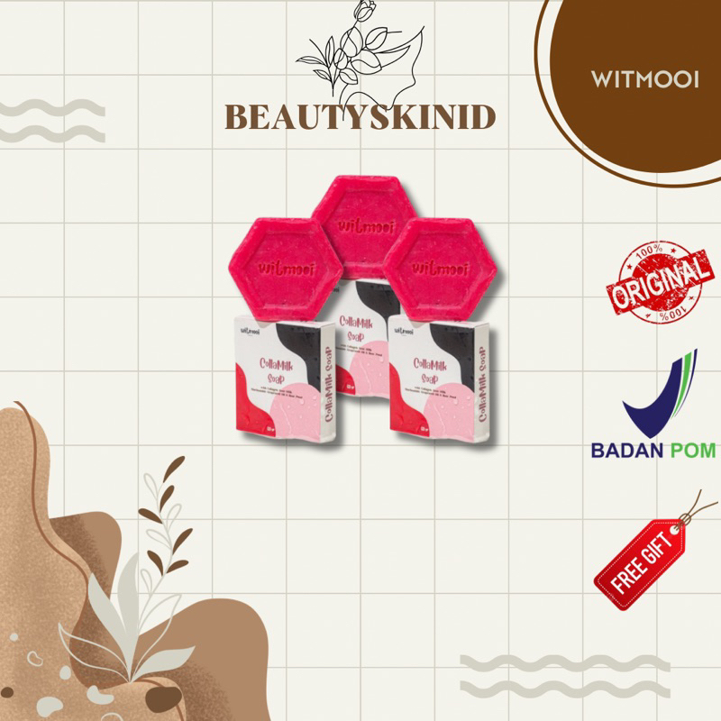 [FREE GIFT]READY COLLA MILK SOAP by WITMOOI || SABUN PEMUTIH BADAN || WHITENING BODY SOAP