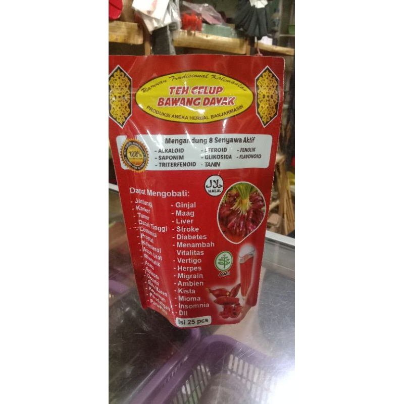 

TEH CELUP HERBAL BAWANG DAYAK isi 25pcs