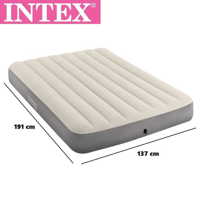 Kasur Angin Intex Original Air Bed Double High Quality Fiber Tech