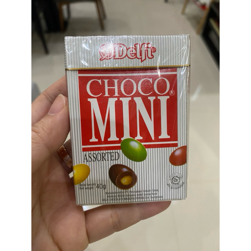 

delfi mini choco mini assorted red merah 40gr