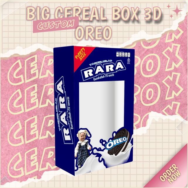 

(1 HARI JADI GIFT BOX CEREAL CUSTOM) Big Box Oreo Series Viral