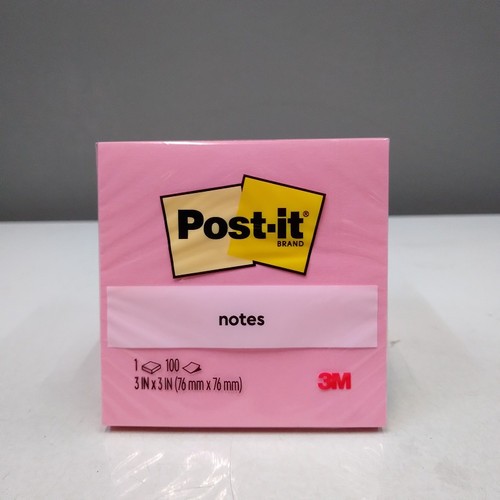 

3M post it sticky notes millenium pink 654 3inch x 3inch