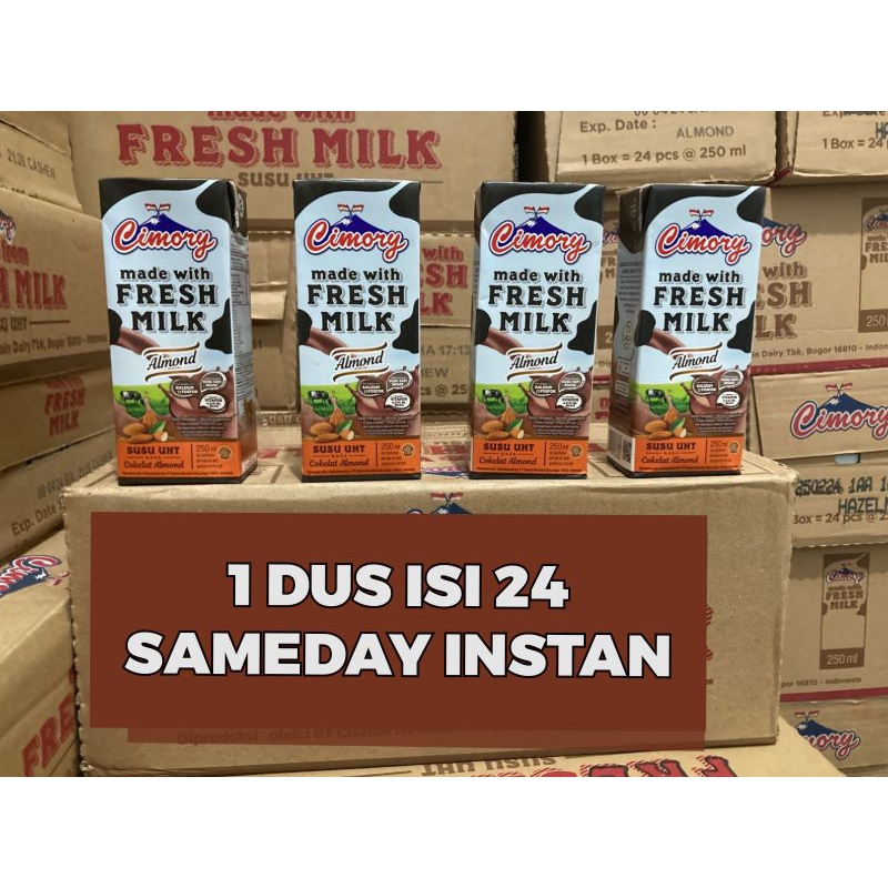 

1 Dus Susu UHT Cimory 250 ml Almond SAMEDAY INSTAN