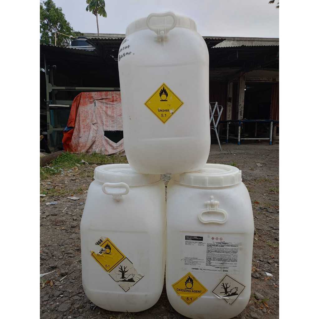 Drum Kosong Bekas Kaporit 50 Liter - Tong Dengan Tutup Model Drat Lebih kedap