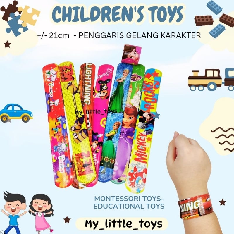 

20 pcs mainan edukasi Penggaris lipat jadi gelang ukuran besar