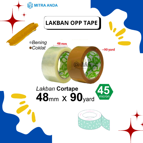 

Lakban OPP Tape Cortape 48 mm x 90 yard