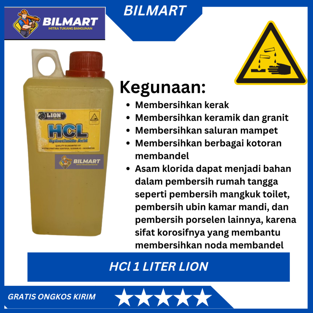 PEMBERSIH KERAMIK HCL 1 LITER LION