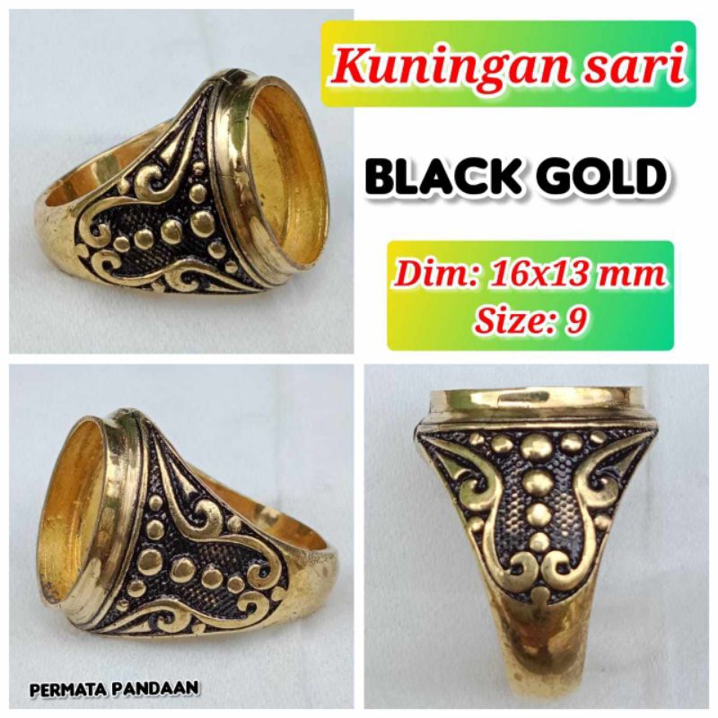 Emban Batu Akik Dan Permata Kuningan Perunggu.38