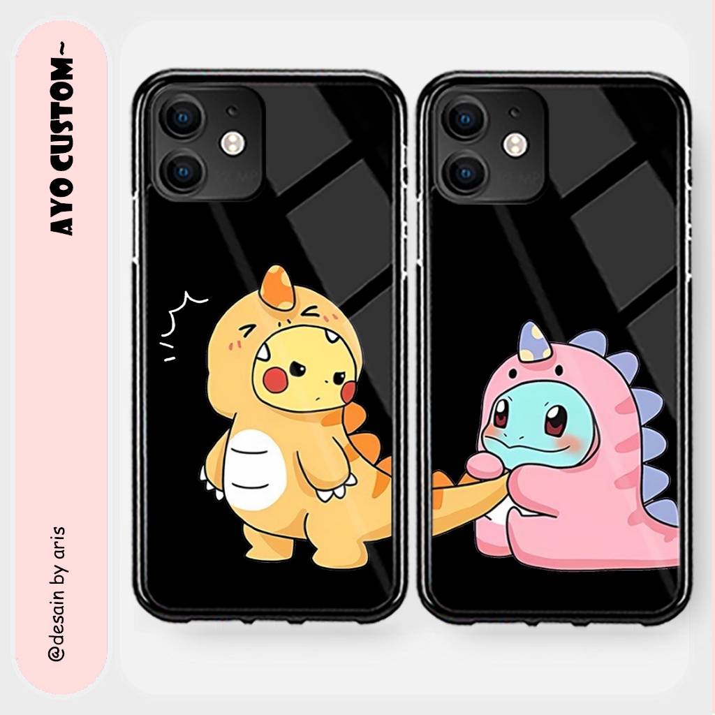 TERBARU!!! Hard Case 2D Glossy Couple DINO CUTE PASANGAN LUCU Cocok Untuk All Type hp...