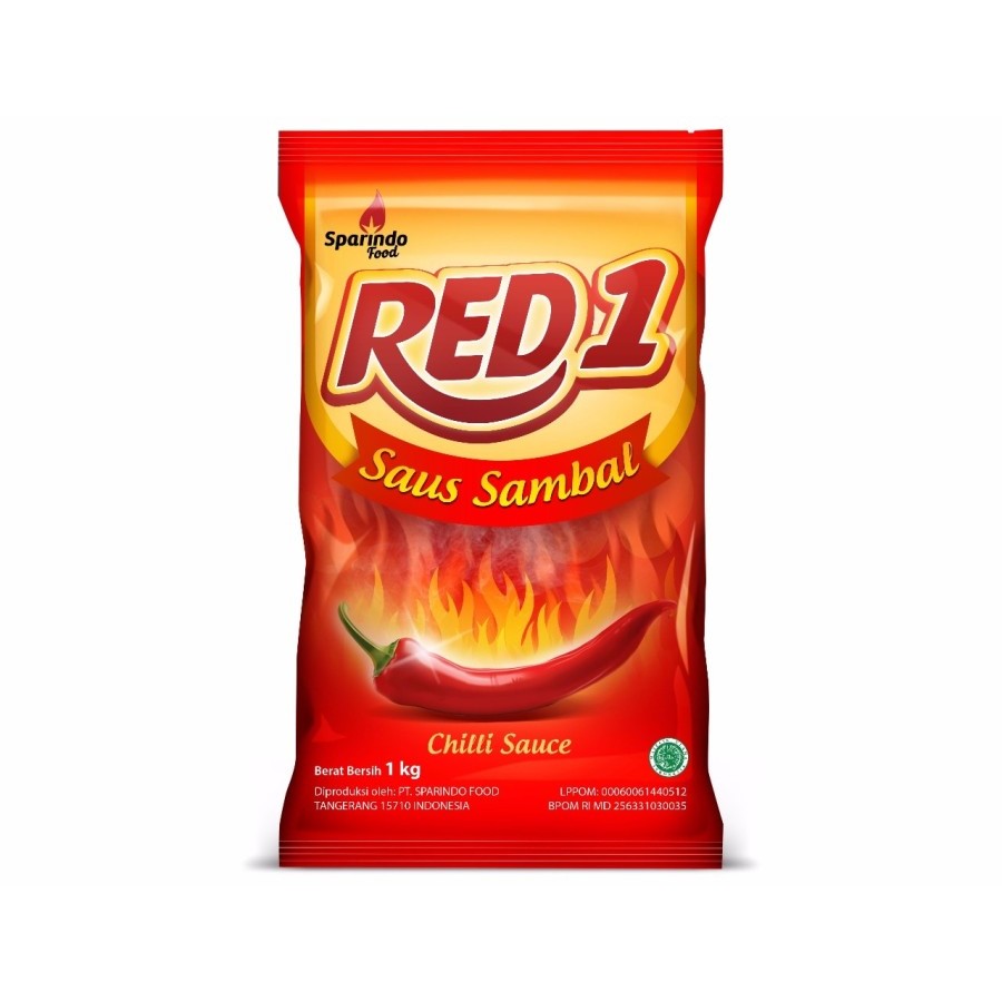 

Red 1 Saus Sambal 1 kg | Red 1 Saus Tomat Refill | Saus Sambal Red 1