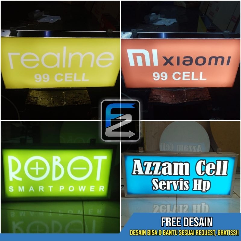 NEON box ACRYLIK desain suka suka