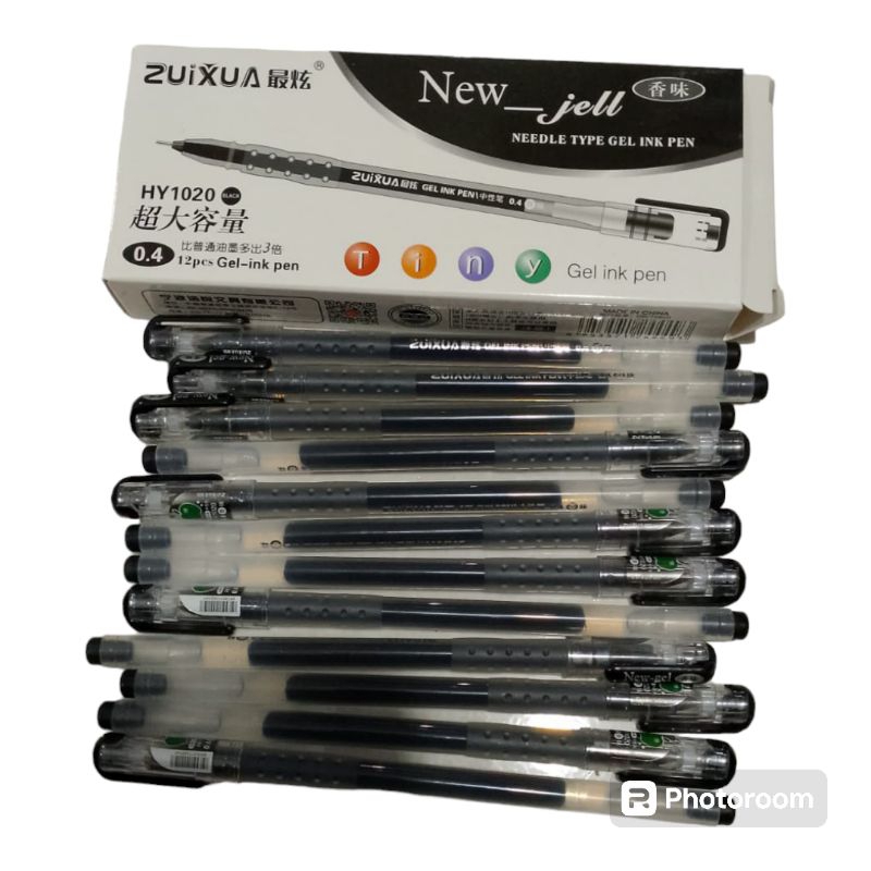 

Pen Gel Zuixua hitam isi 12pcs
