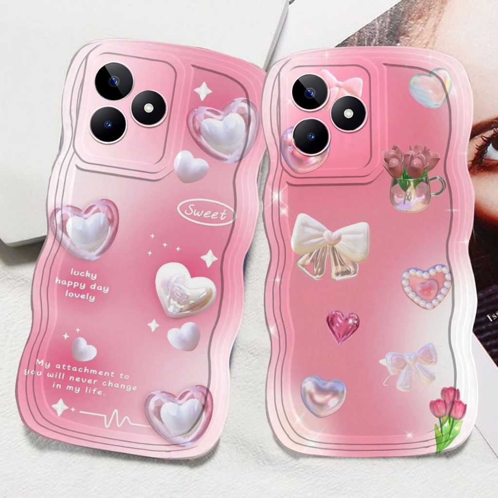 CASE HP GELOMBANG UNTUK REALME C63 NOTE 50 C53 C51 C20 C21 10 4G C21Y C11 C12 C15 10 5G C30 C11 2021