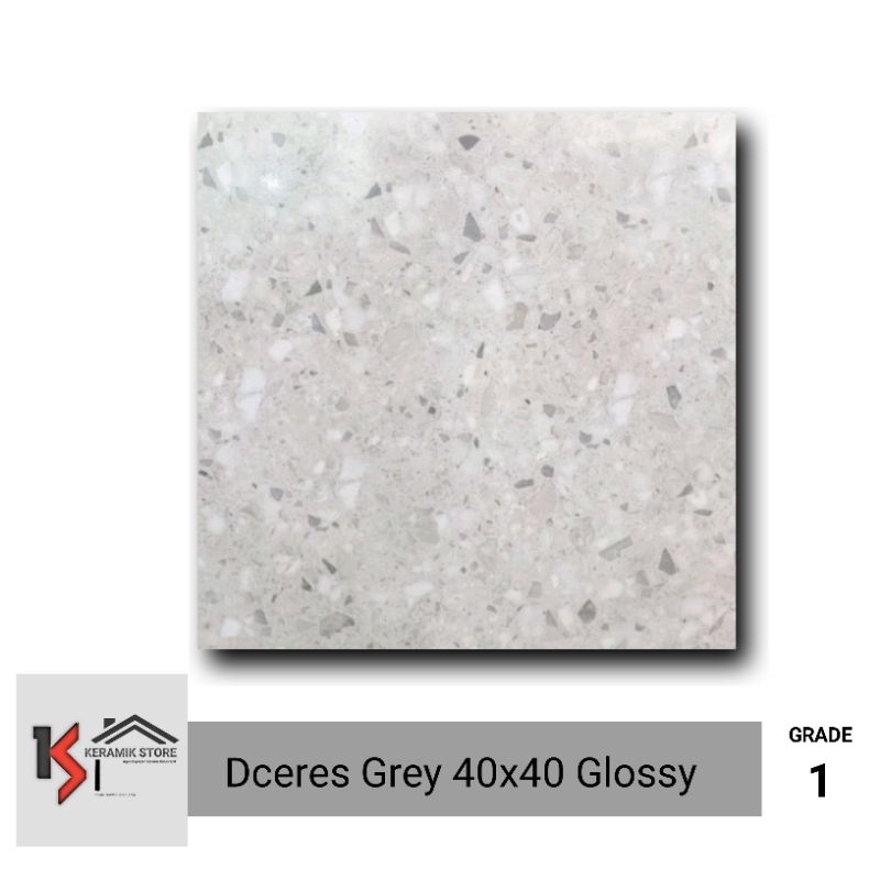 Keramik Lantai 40x40 (Glossy) / Keramik Ukuran 40x40 / Keramik Motif Terazzo / Keramik Terazzo / Ker