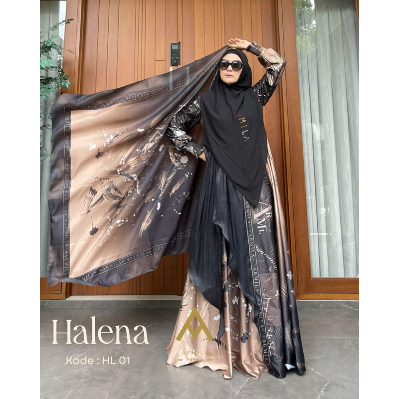 HALENA DRESS SET | ARMILA SYARI | SYARI PREMIUM