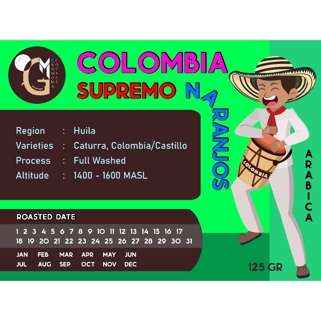 

Colombia Supremo Naranjos (125gr)