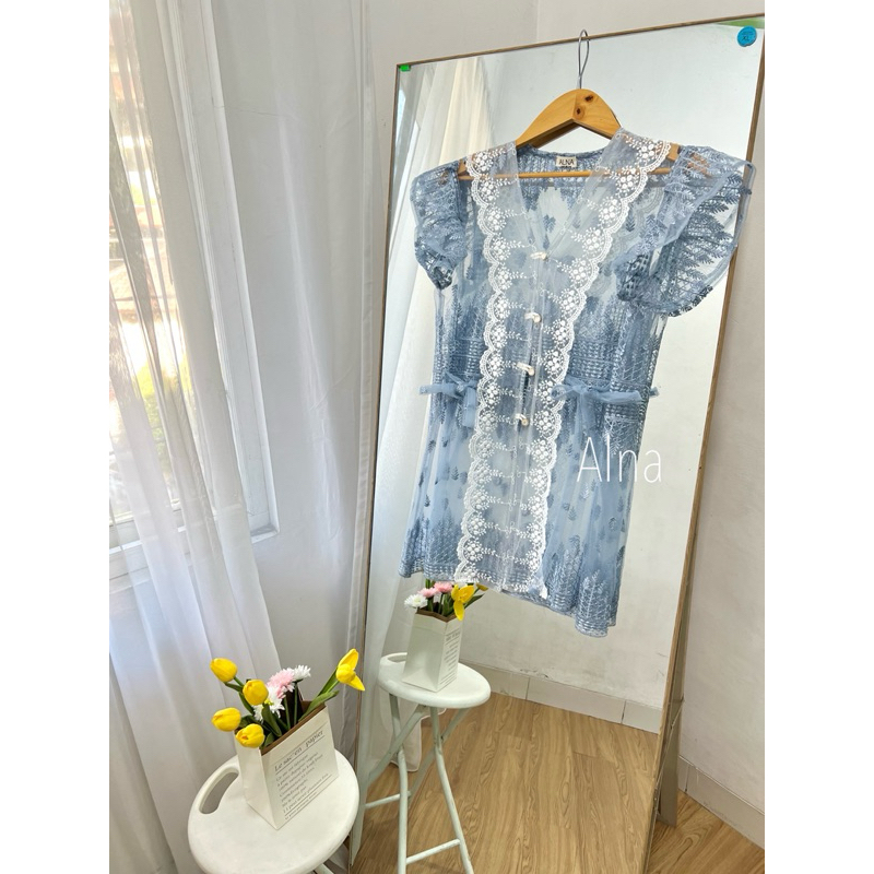 emily outer / set kondangan / outer renda / kebaya modern / set outer rok lilit / outer etnik