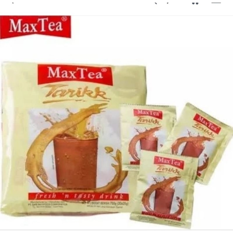 

Teh Tarik Max Tea kemasan 1 Renceng isi 10pcs