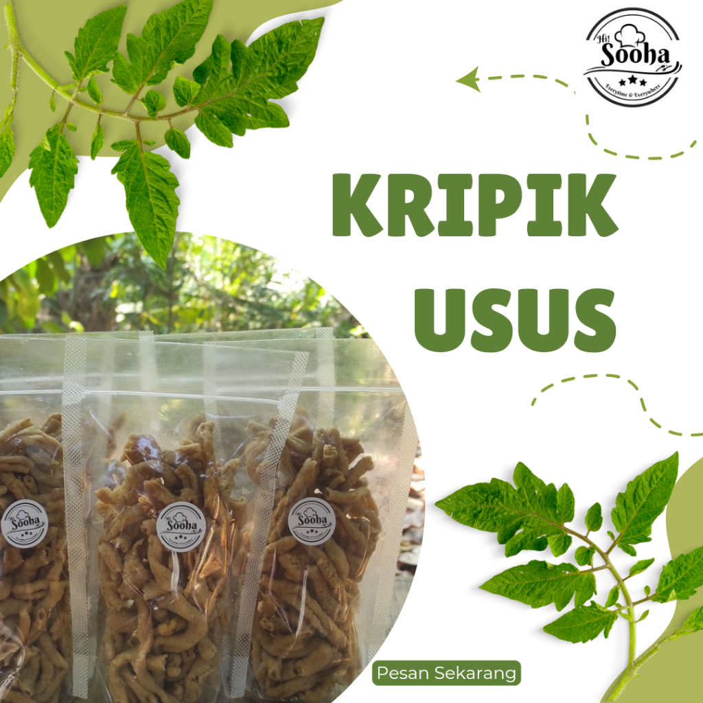 

KRIPIK USUS ORIGINAL KUALITAS PREMIUM 100 Gram Makanan Cemilan Food