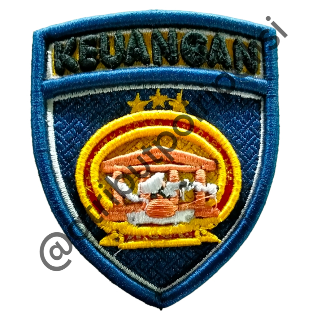 ATRIBUT POLRI / BET POLRI / BREVET POLRI BORDIR TIMBUL HARGA SATUAN KEUANGAN