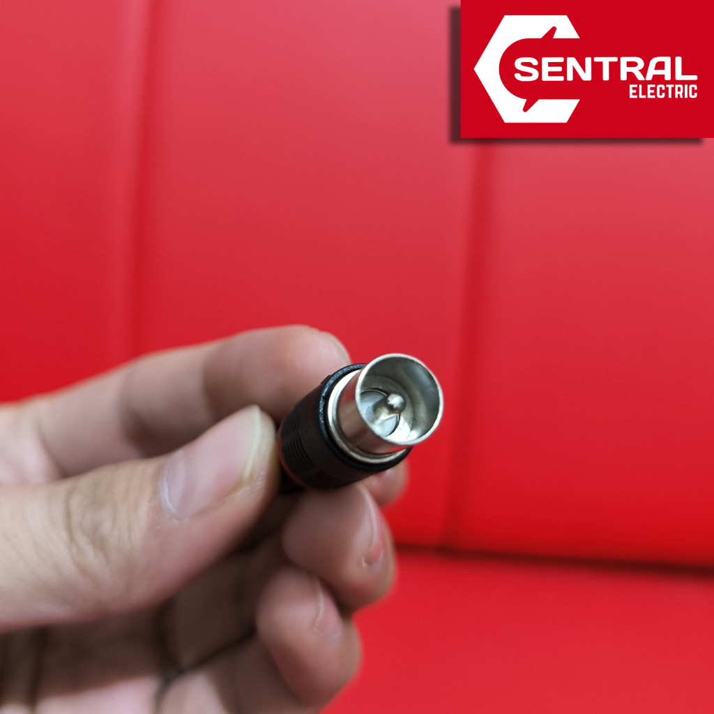 MURAH JEK JACK ANTENA TV PVC PLASTIK Soket Male Jantan Female Betina Cowok Cewek