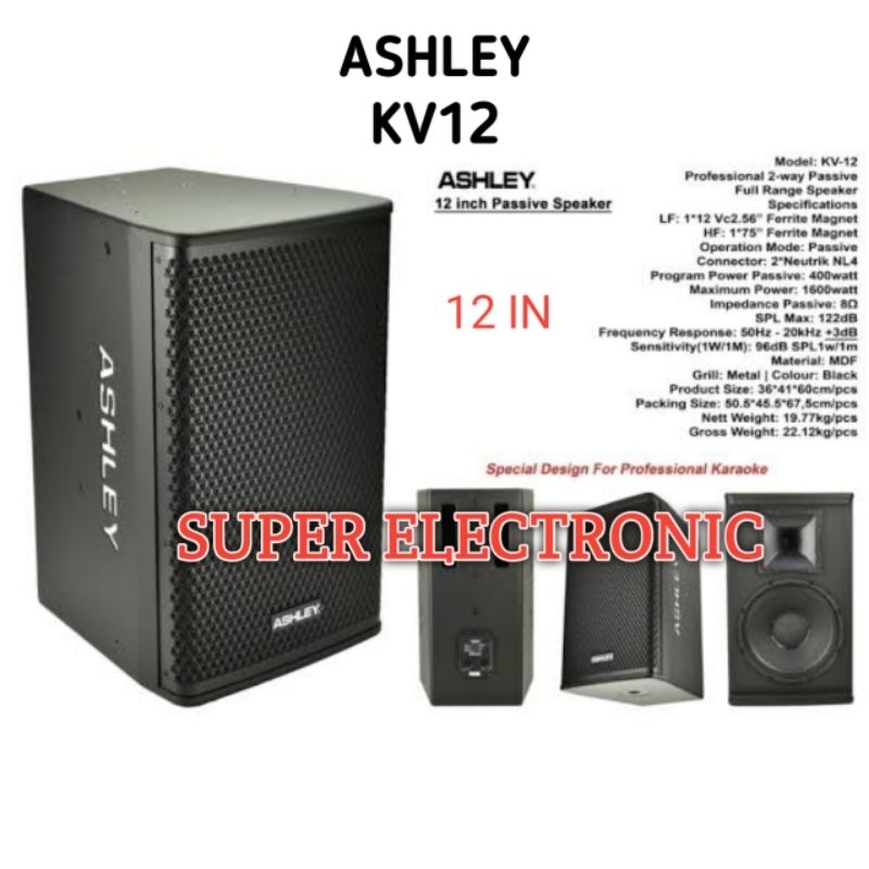 Speaker Pasif Ashley Kv12 Original Speaker pasif 12 inch Garansi resmi