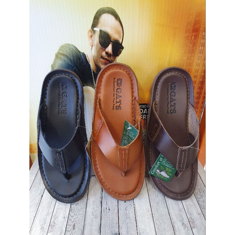 sandal kulit laki-laki,sandal kulit pria GATS HG 282 39-43