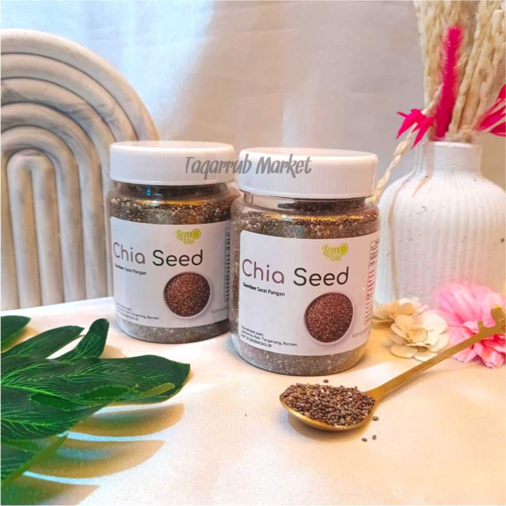 

Chia Seed Lemovita 140gr Organic Chia Seeds Premium Quality Original 100% Murni Biji Chia Hitam Organik Chia seed