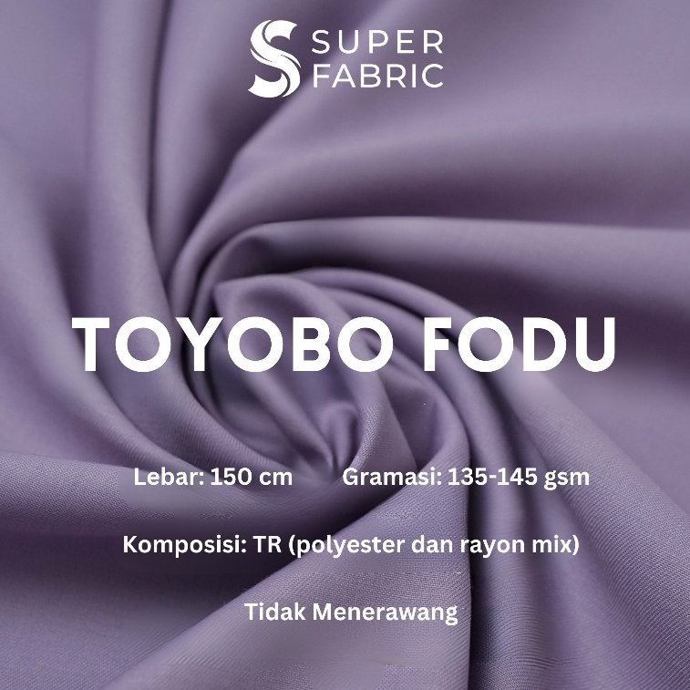 RB1 Katun TOYOBO FODU / Kain Katun Jepang Polos Bahan Kain Fabric 0.5 Meter