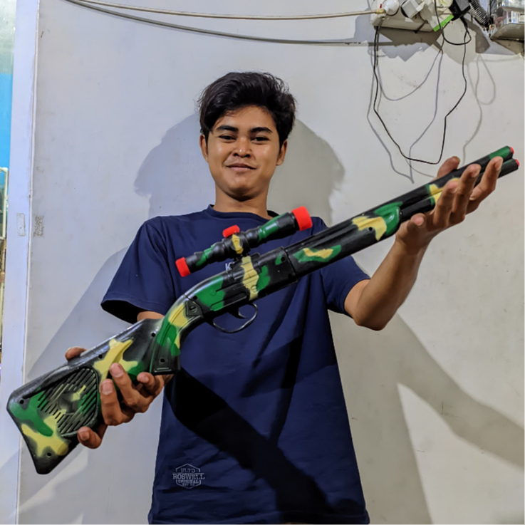 Mainan Anak Tembak Cetok OCT8162 MAINAN ANAK TEMBAK-TEMBAKAN BUNYI CETOK