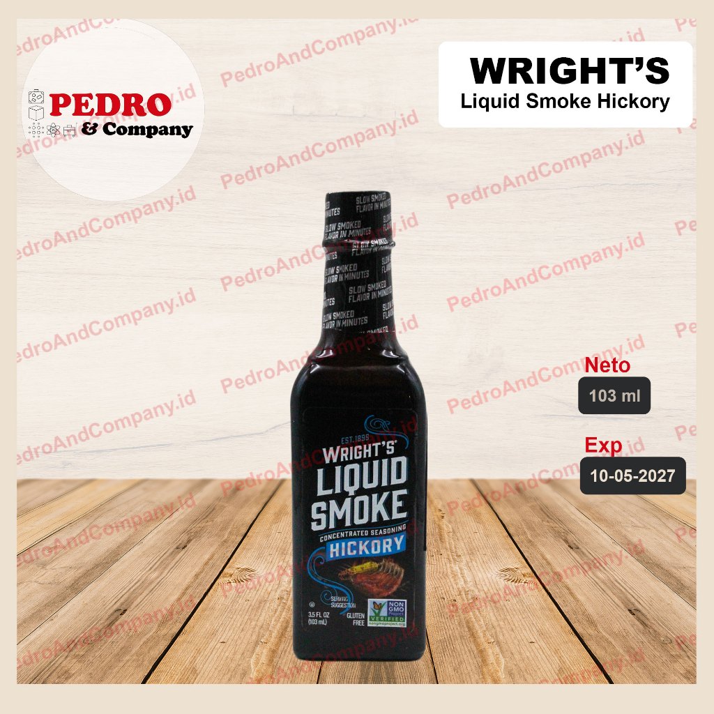 

Wrights liquid smoke hickory bbq 103 ml - wright wright's asap cairan