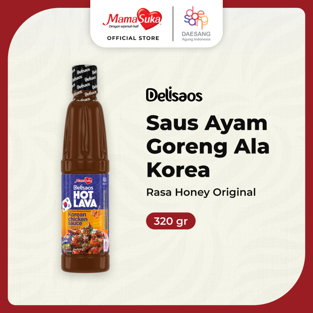 

Delisaos Hot Lava Saus Ayam Goreng Ala Korea Honey Original 320 Gr