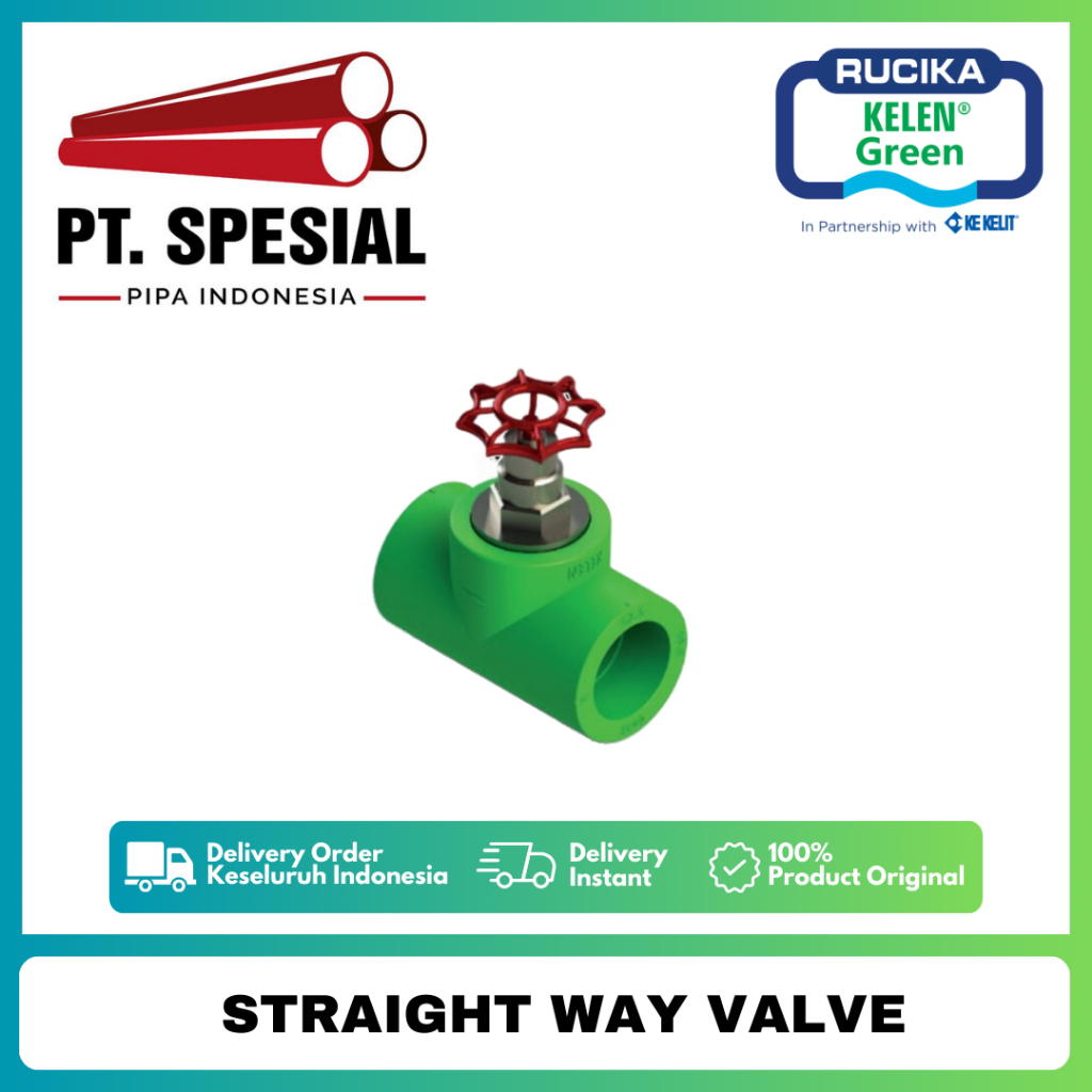 Stop Valve PPR Rucika / Gate Valve PPR Rucika / Straight Way Valve - 06
