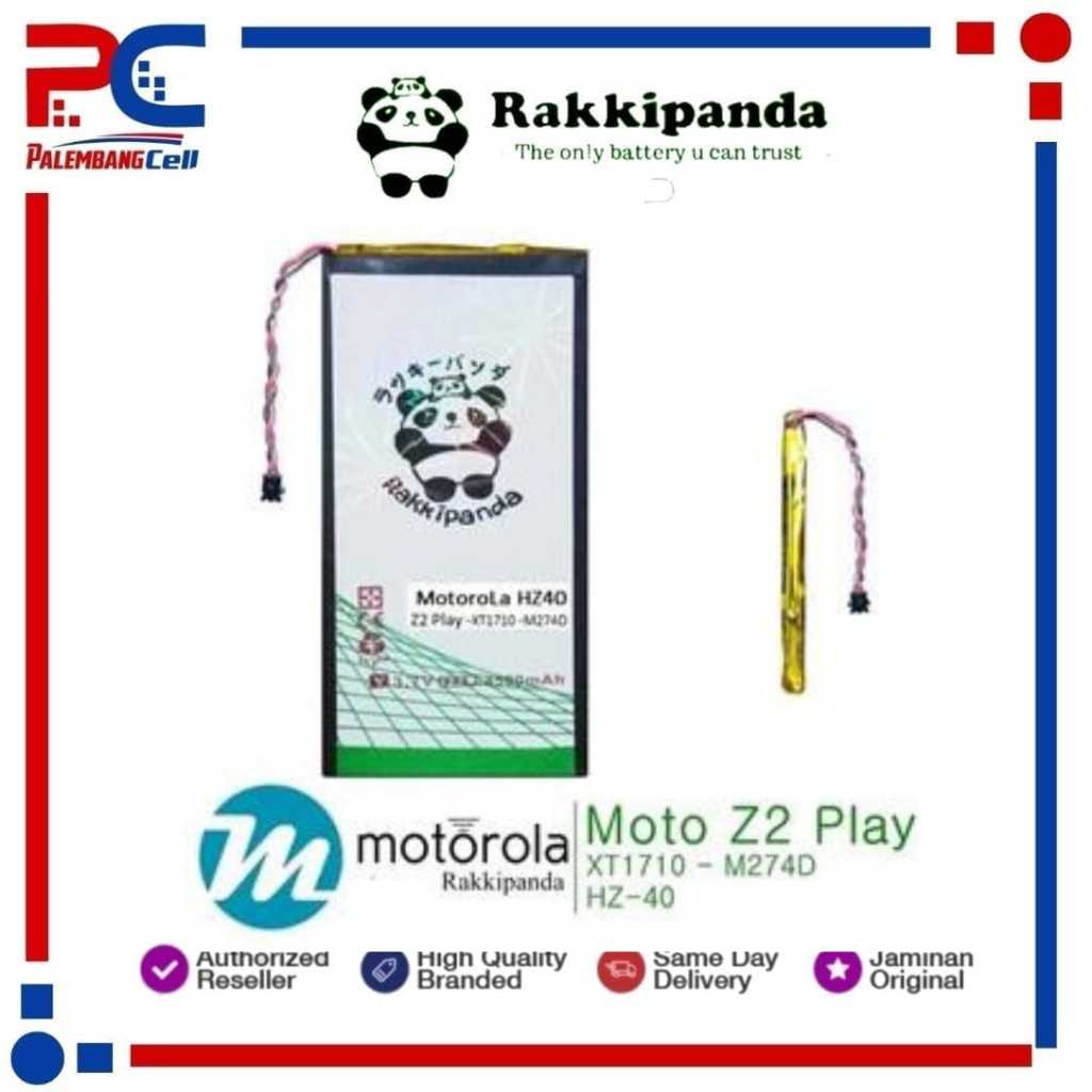 Baterai Rakkipanda Moto Z2 Play Motorola DOUBLE POWER DAN DOUBLE IC