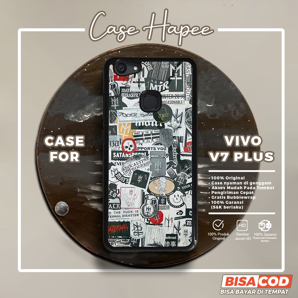 Case Vivo V7 Plus Casing Vivo V7 Plus [BGRF] Casehapee Case Glossy Case Aesthetic Custom Case Premiu