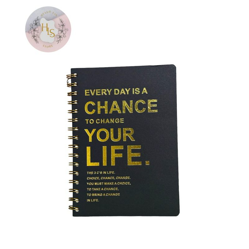 

NOTEBOOK RING SPIRAL HARD COVER KERTAS GARIS BUKU CATATAN DIARY AGENDA