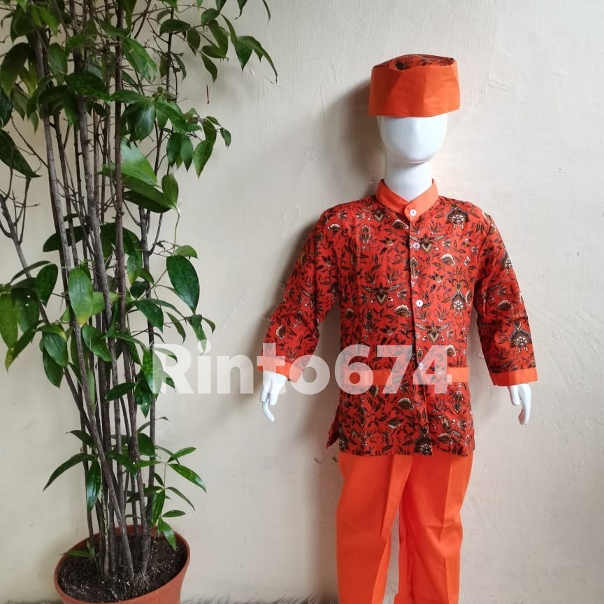 Seragam Sekolah Muslim Batik Paud dan TK Kualitas Bagus