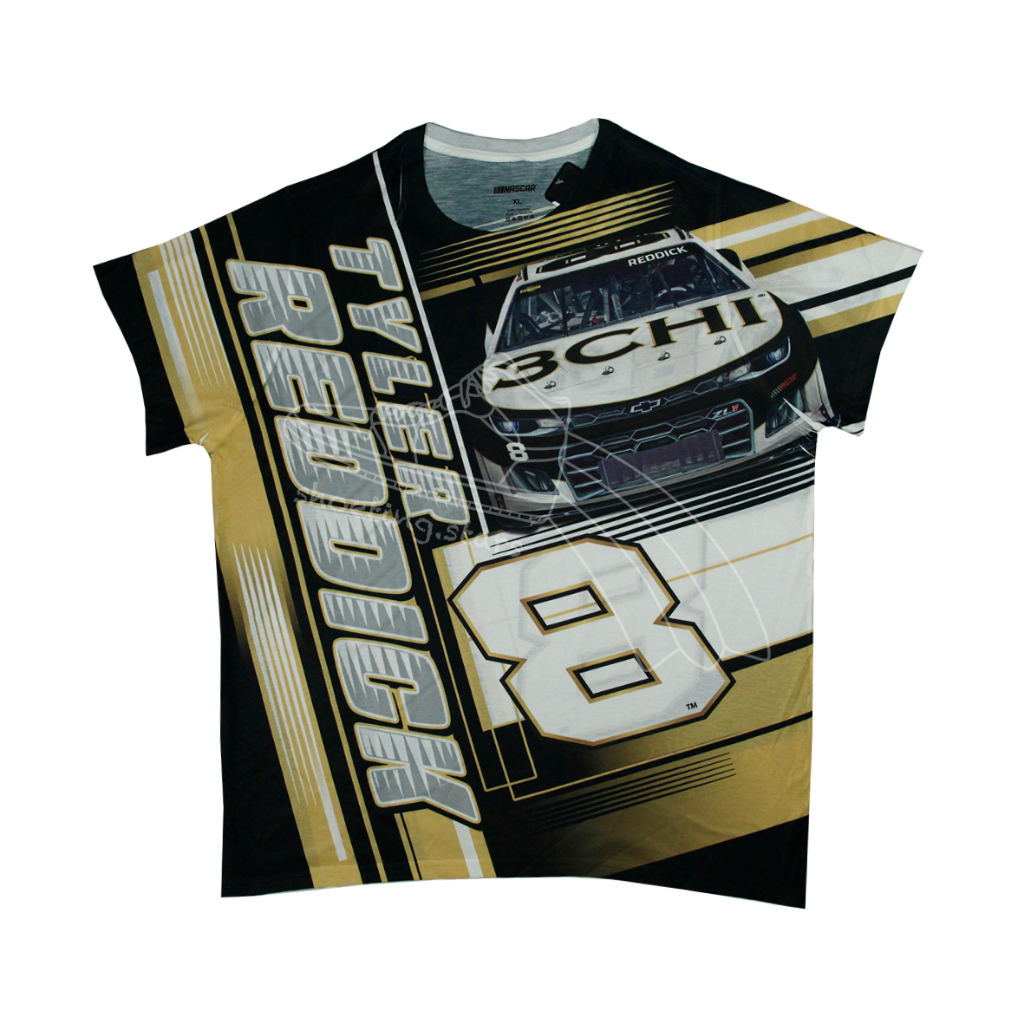 Nascar Tee NASCAR racing team tyler reddick Backhit