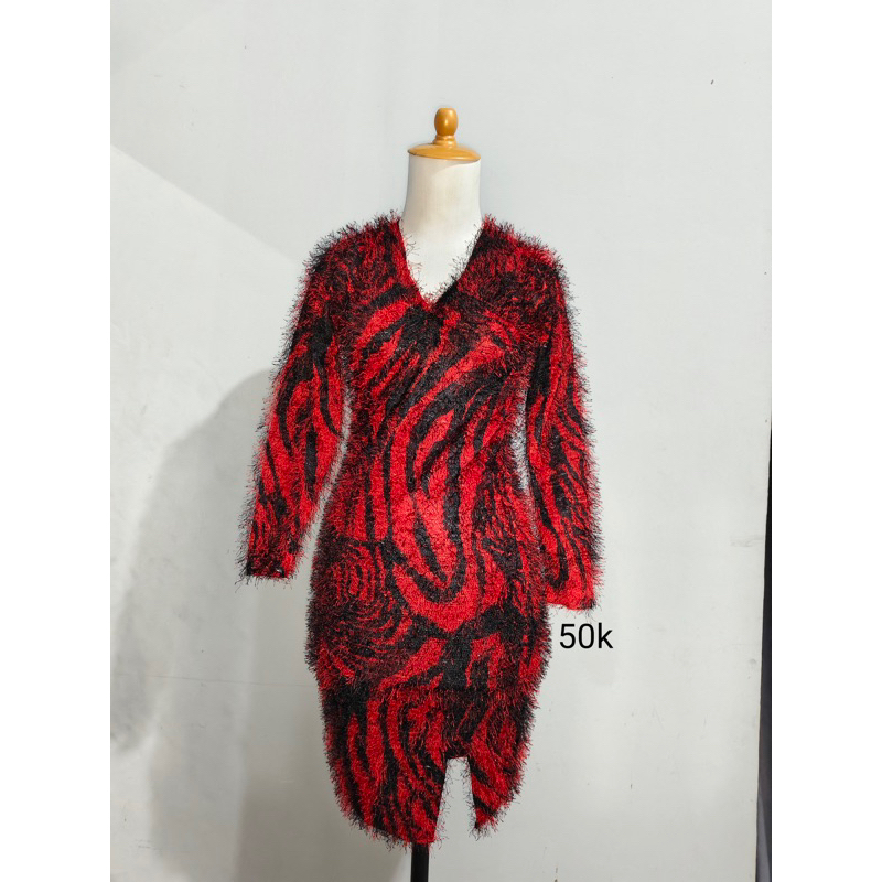dress bulu premium bulu dress singer baju pesta baju nyanyi