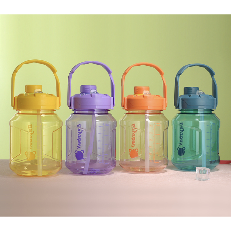 Botol Minum Plastik Transparan SPORTS HEENOOR, Baysball I Botol Tenteng Plastik Putar I 1200ML