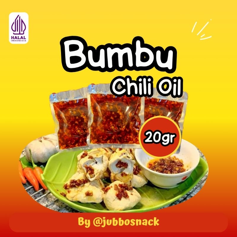 

chili oil kemasan 20gram tambahan pelengkap