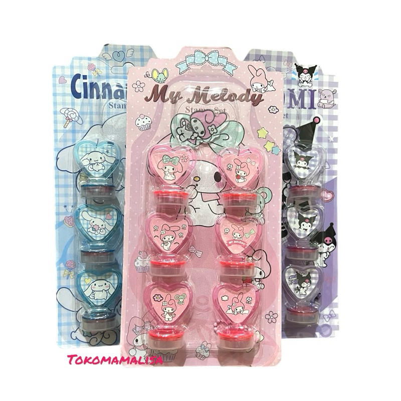 

SET STAMPEL MAINAN ANAK SANRIO CINAMOROL MELODY KUROMI | MAINAN STEMPEL ANAK KARAKTER SANRIO TERBARU IMPORT