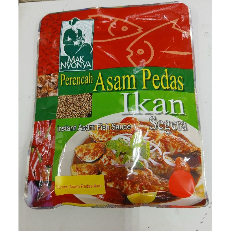 

Mak Nyonya Perencah Asam Pedas Ikan Segera Instant Asam Fish Sauce 100g - HM