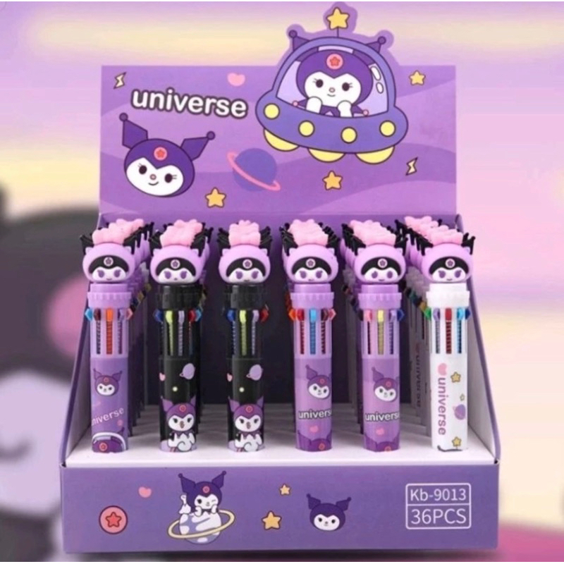 

Pulpen/Pen 10 Warna Kuromi universe