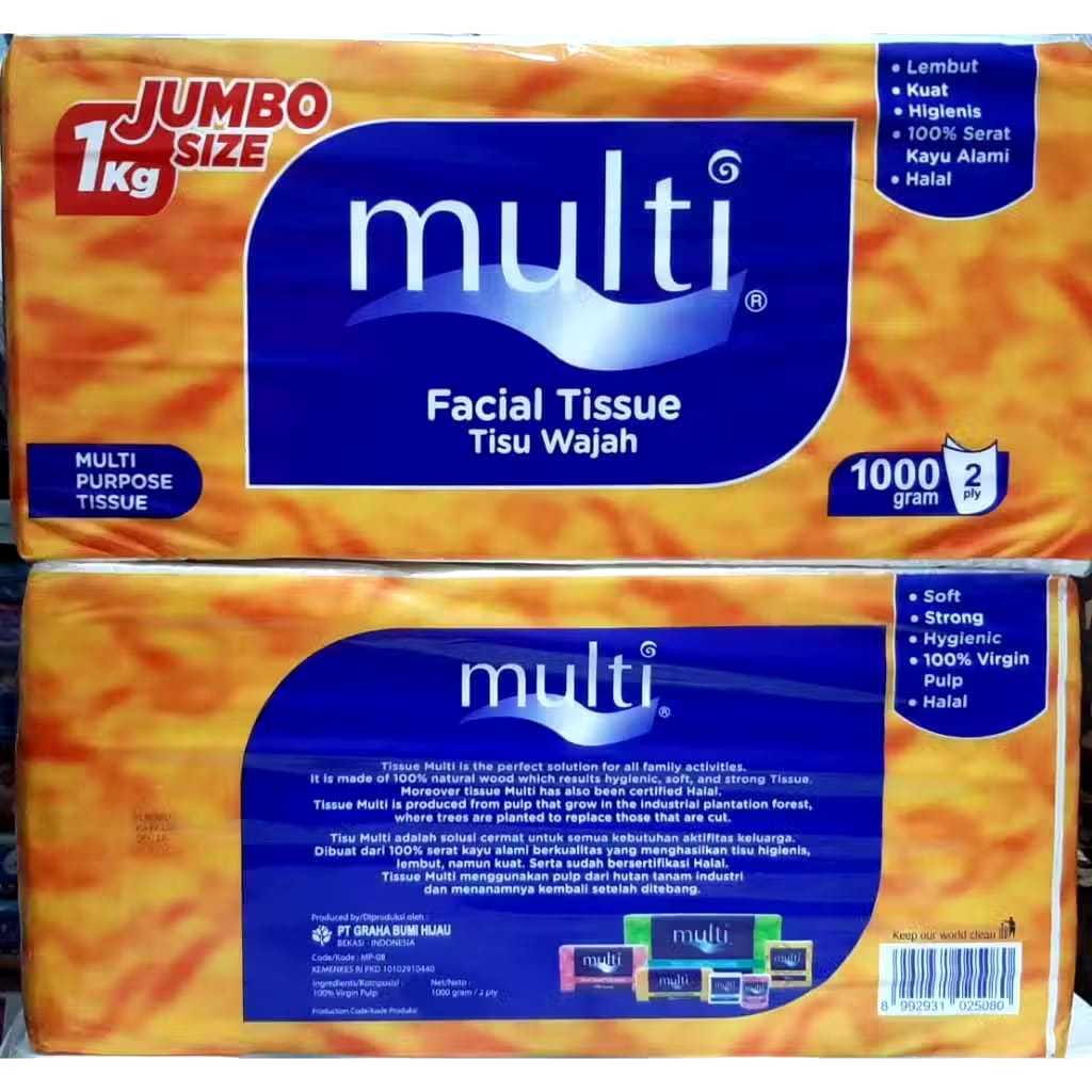 Tissu wajah multi 1000 gram