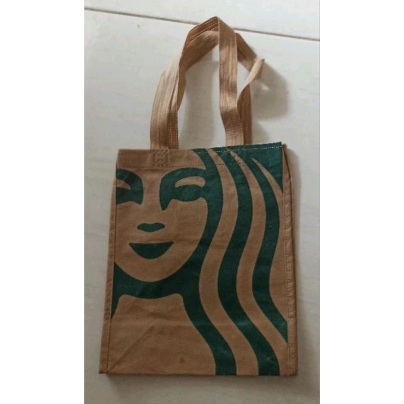 

tas kantong kain go green ex Starbucks bagus