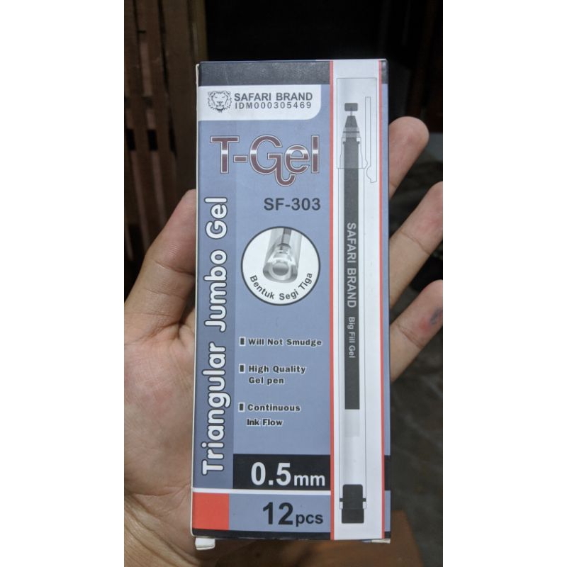 

PULPEN GEL SAFARI BRAND T-GEL 0,5mm